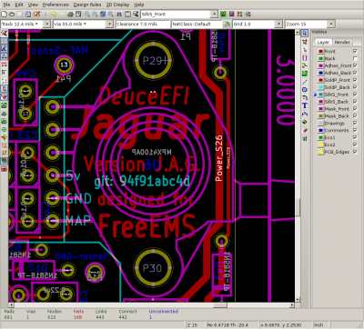 External MAP sensor labels for solder pads.