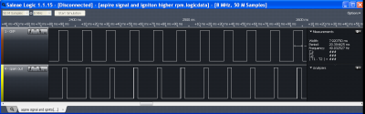 both signals in logic analyzer