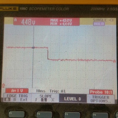 Best result. About 25ms to final value