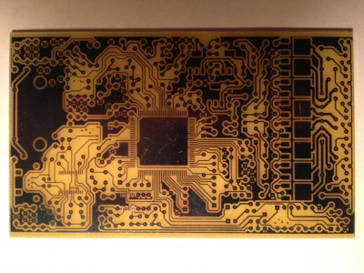 Jaguar PCB after etching