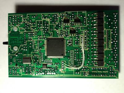Photo of the completed SMD side of the Jaguar A3 board