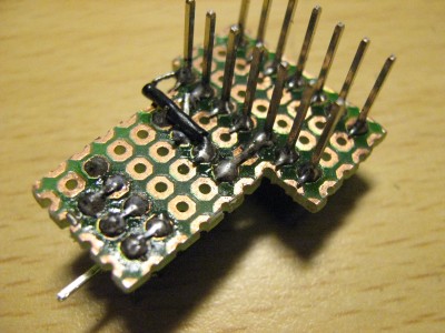 Ugly soldered.